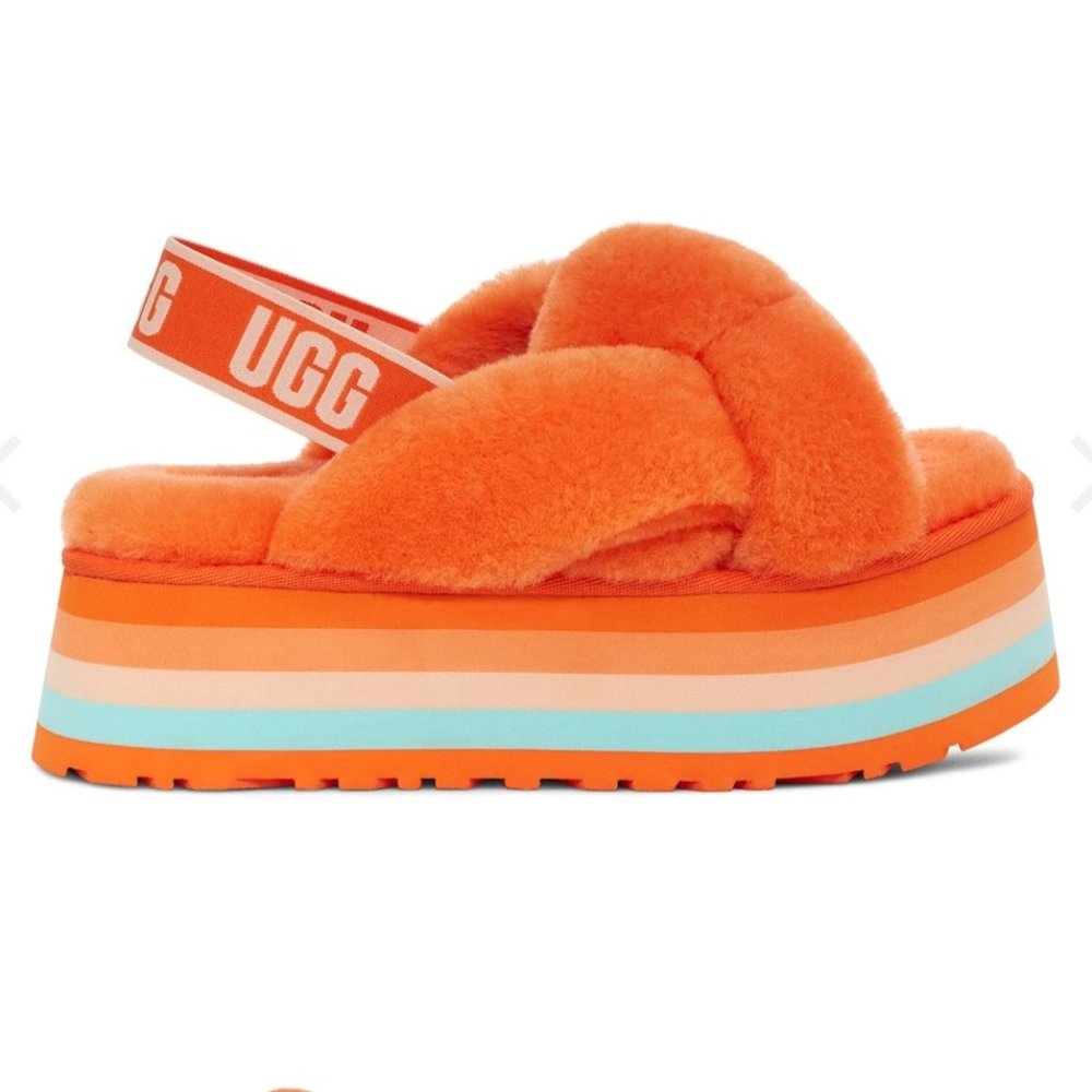 UGG Fluff Cross Disco Slippers